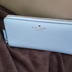 Kate Spade light blue wallet